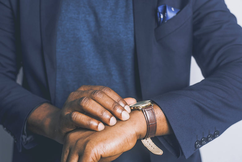 Man wearing leather strap - retro trends for men