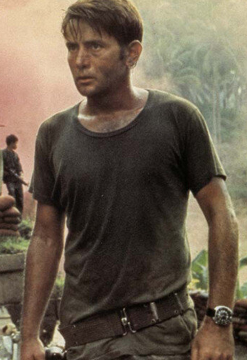 Charlie Sheen wearing Seiko 6105 Captain Willard watch in Apocalypse Now