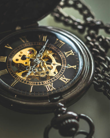 Modern Skeleton Pocket Watch