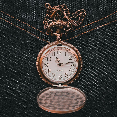 Pocket Watch with Denim Jeans