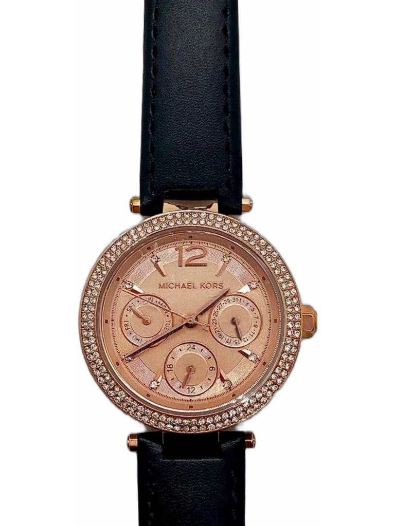 Michael Kors Womens Parker Chronograph Rose GoldTone Stainless Steel Watch  MK6834  Walmartcom