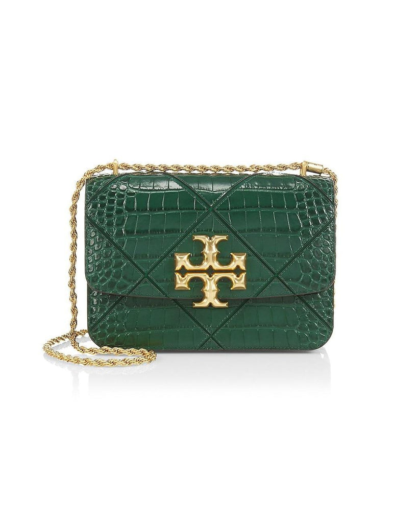 Buy Tory Burch Eleanor Embossed Bag - 77044 - Malachite