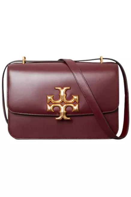 Tory Burch Eleanor Large Bag - Maroon Criss Cross | HIGH STREET PAKISTAN