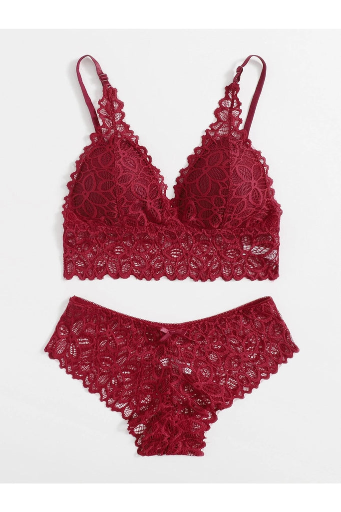 Shein Floral Lace Lingerie Set | HIGH STREET PAKISTAN