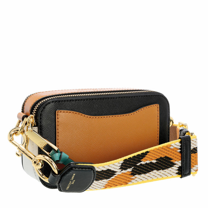 Marc Jacobs The Snapshot Camera Bag Black/Honey/Ginger in Leather