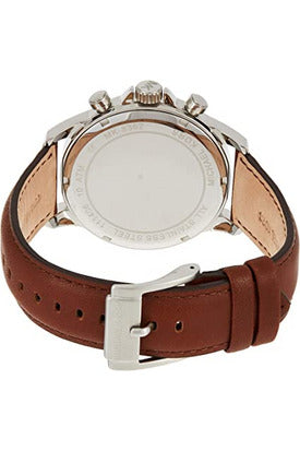 Buy Michael Kors Men's Chronograph Quartz Leather Strap Blue Dial 45mm  Watch MK8362