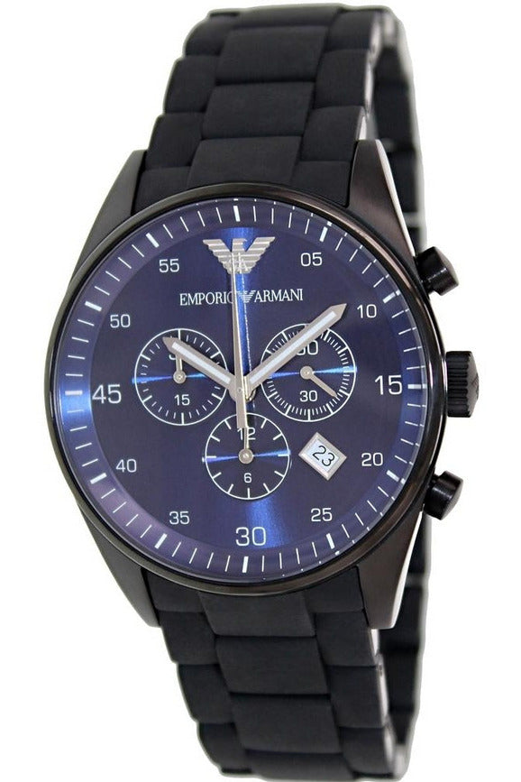 Buy Emporio Armani Men's Quartz Stainless Steel Blue Dial 43mm Watch 5921