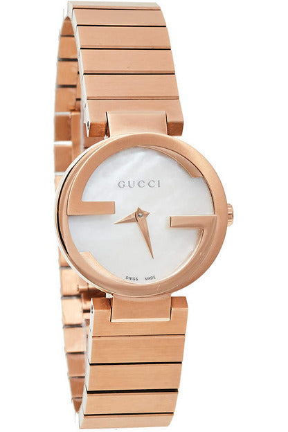 Buy Gucci Women's Quartz Stainless Steel Swiss Made Mother of Pearl Dial  29mm Watch YA133515