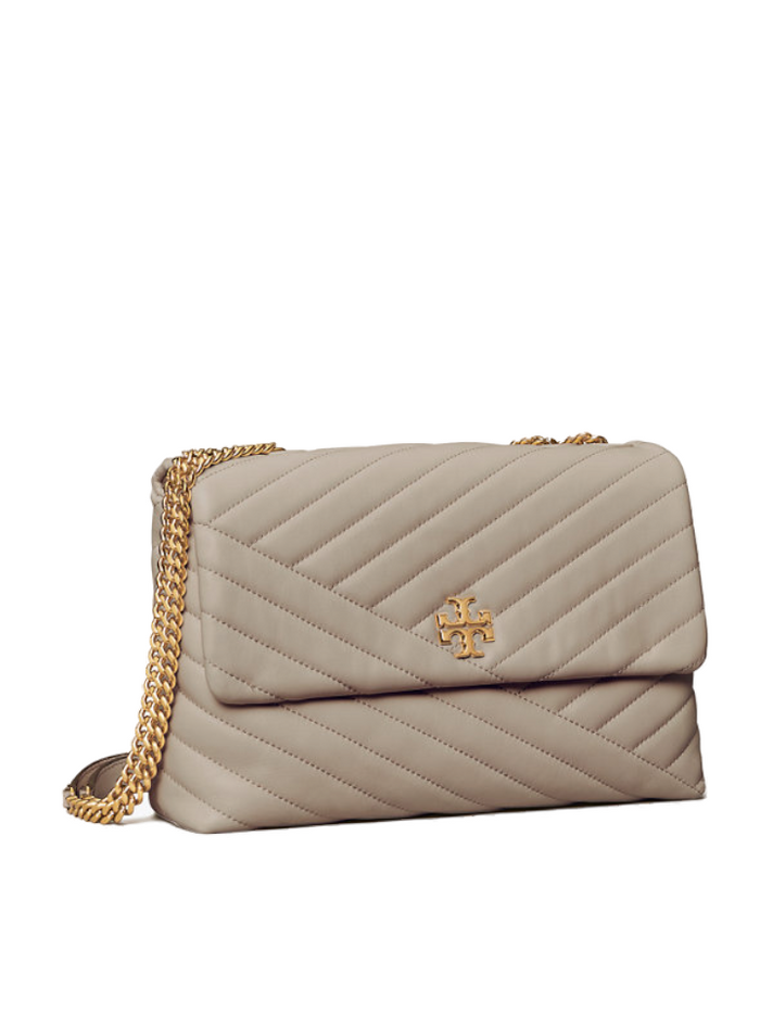 Tory Burch Kira Chevron Mixed Materials Flap Shoulder Bag