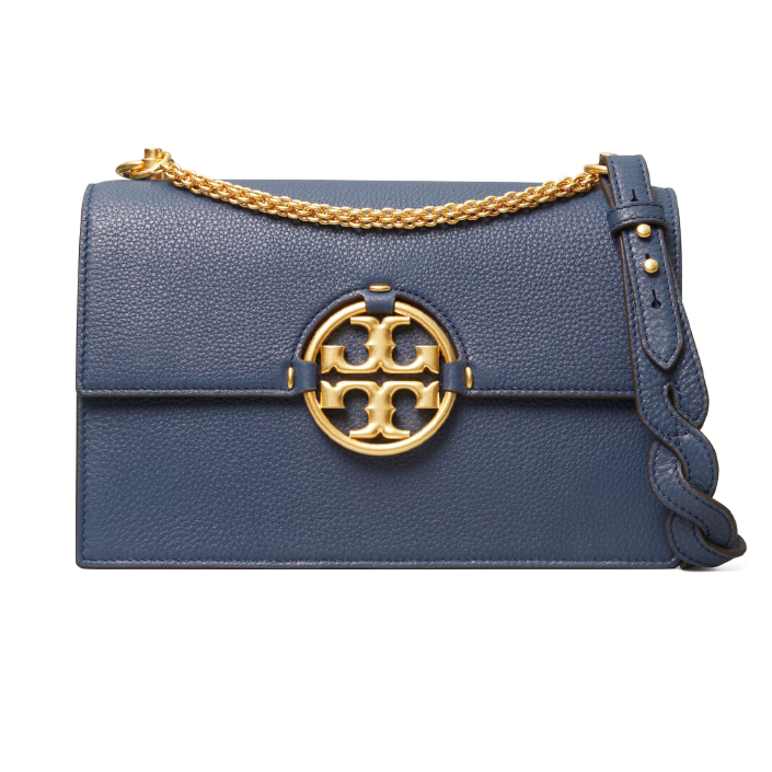 Buy Tory Burch Miller Shoulder Medium Bag - Blue Stone