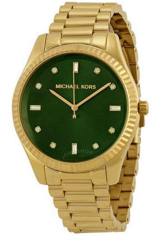 Buy Michael Kors Blake Emerald Green Dial Gold-tone Ladies Watch- MK 3226
