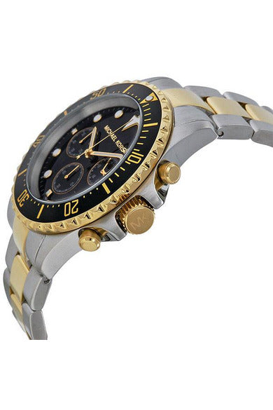 Buy Michael Kors Everest Oversized Chronograph Black Dial Two-tone Men's  Watch- MK 8311