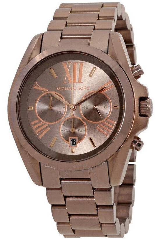 Buy Michael Kors Oversized Bradshaw Brown Stainless Steel Brown Dial  Chronograph Quartz Unisex Watch - MK-6247