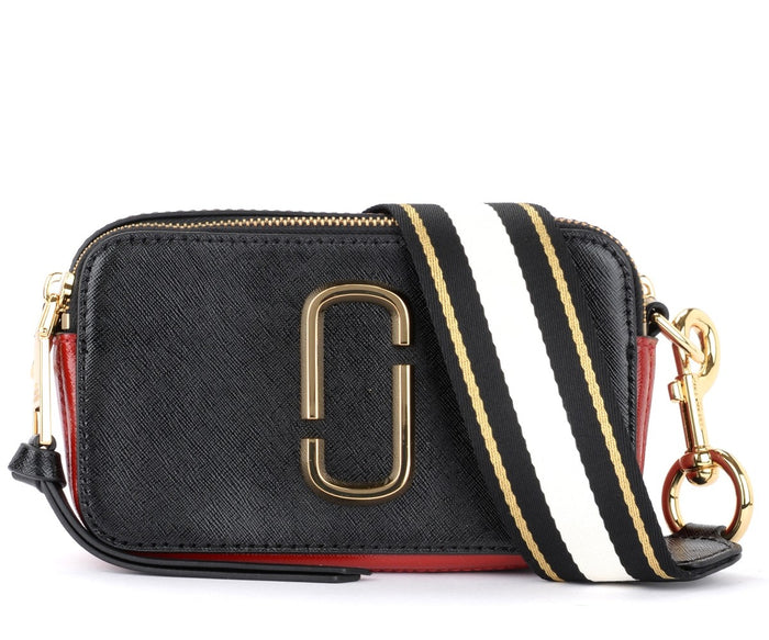 The Snapshot Small Camera Bag Black/Red  Womens Marc Jacobs (The) Bags -  Shesaharriette