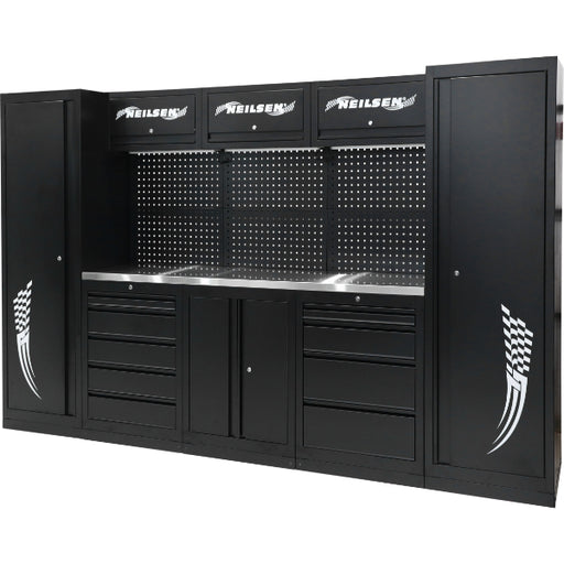 CT5454 -35pc Deluxe Garage Tool & Equipment Storage Unit Black 
