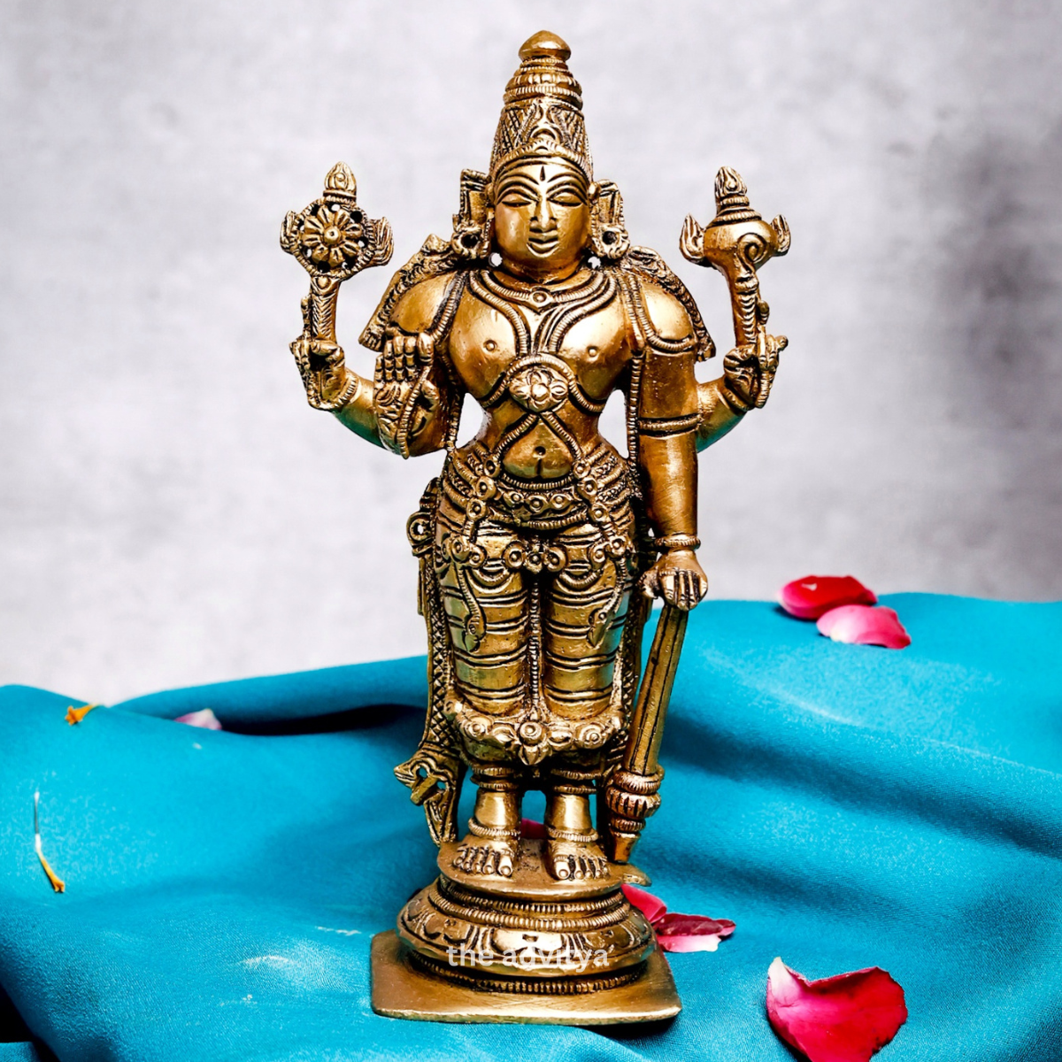 The Advitya | Brass Lord Dhanvantari Statue | Dhanvantri