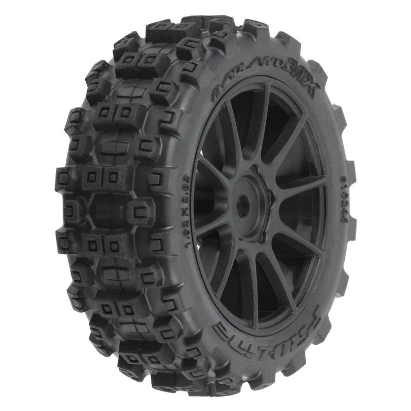 Pro-Line Badlands MX 1.9" Buggy Tires w/ Mach-10 Wheels: Typhon GROM PRO1024610