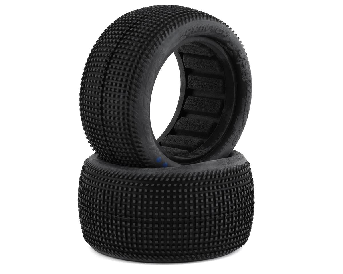 JConcepts Sprinter 2.2" Rear Buggy Dirt Oval Tires (2) (Aqua A2) 3133-03