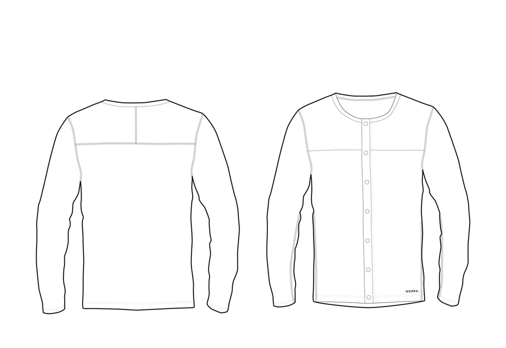 Fleece jacket design sketch