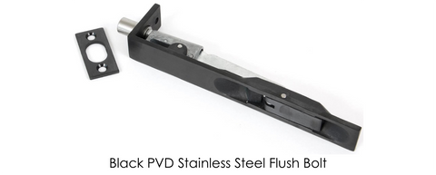 From The Anvil's Black PVD Stainless Steel Flush bolt