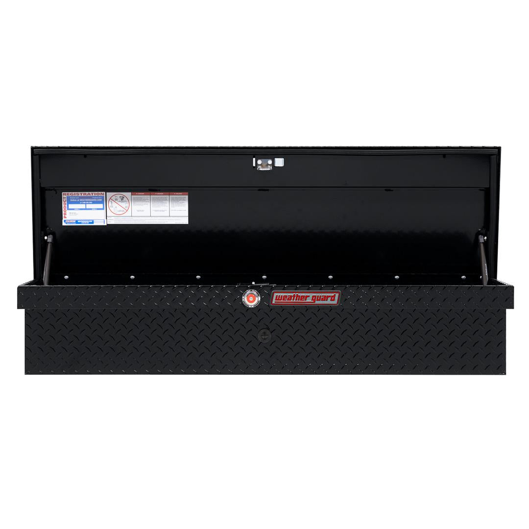 Weather Guard Side Mount Tool Box Low Profile Bright Aluminum