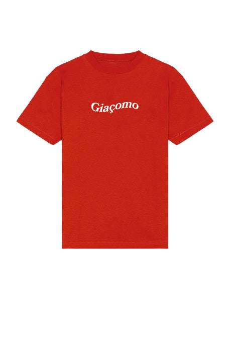 Red Giaçomo Wave Effect Graphic T-Shirt