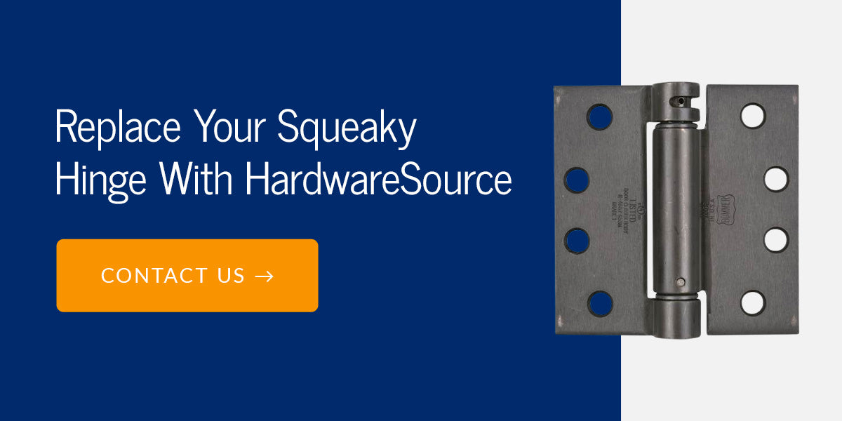 Replace your squeaky hinge with HardwareSource