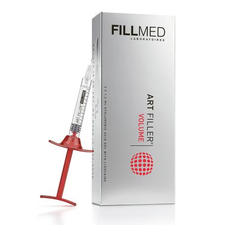 Fillmed art filler volume a base di acido ialuronico reticolato e lidocaina per rughe profonde e volumi del viso 2 siringhe da 1,2 ml