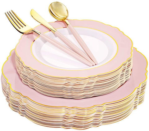 pink plates 