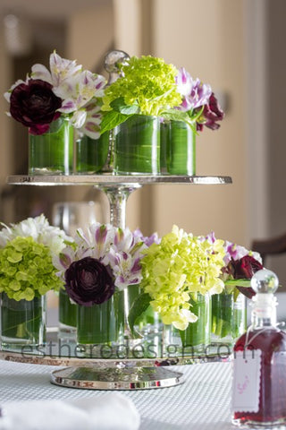 two tier flower stand