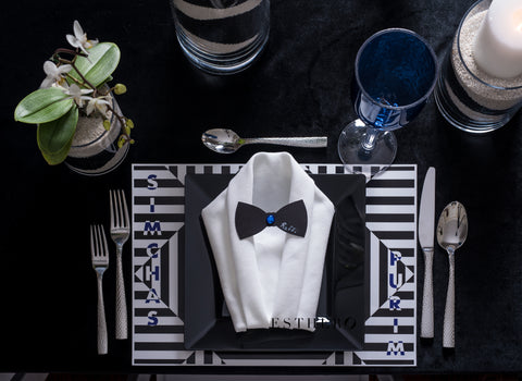 tuxedo napkin 