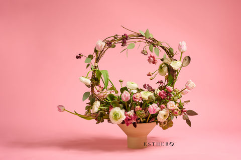 basket floral 