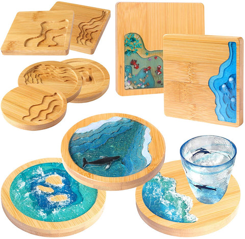 Wood Coaster Set