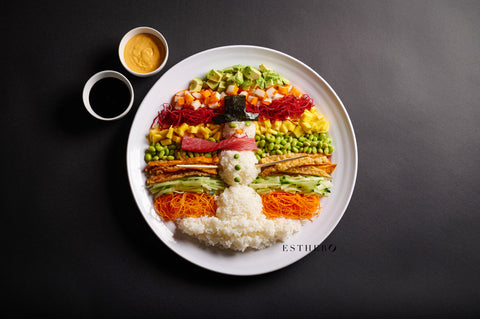 sushi snowman