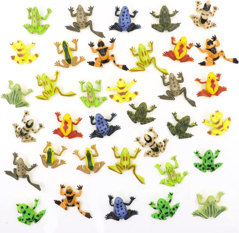 plastic frogs