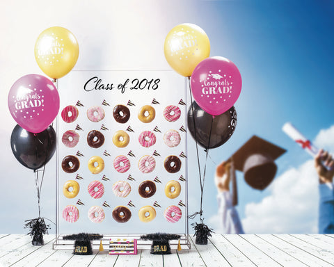 Donut Wall Graduation Theme