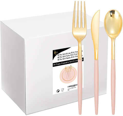 pink silverware 