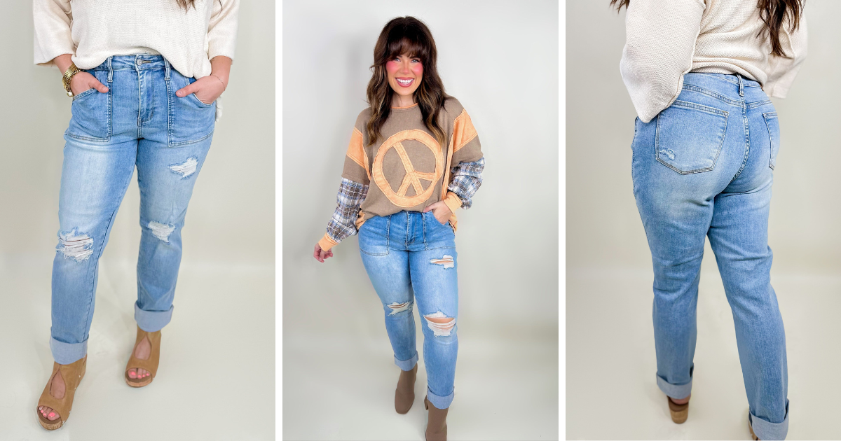 Shop Trendy Judy Blue Jeans at Heathered Boho Boutique