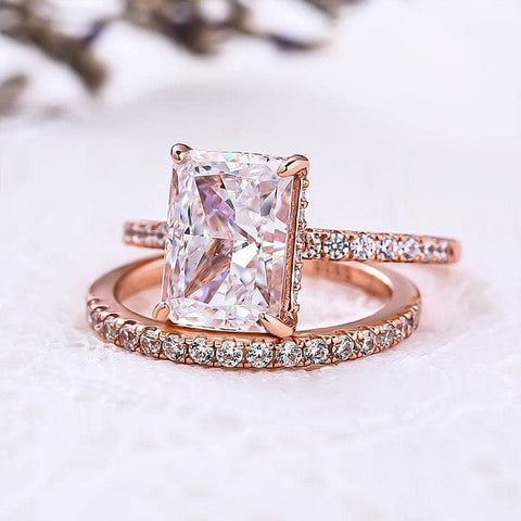 rose gold diamond ring