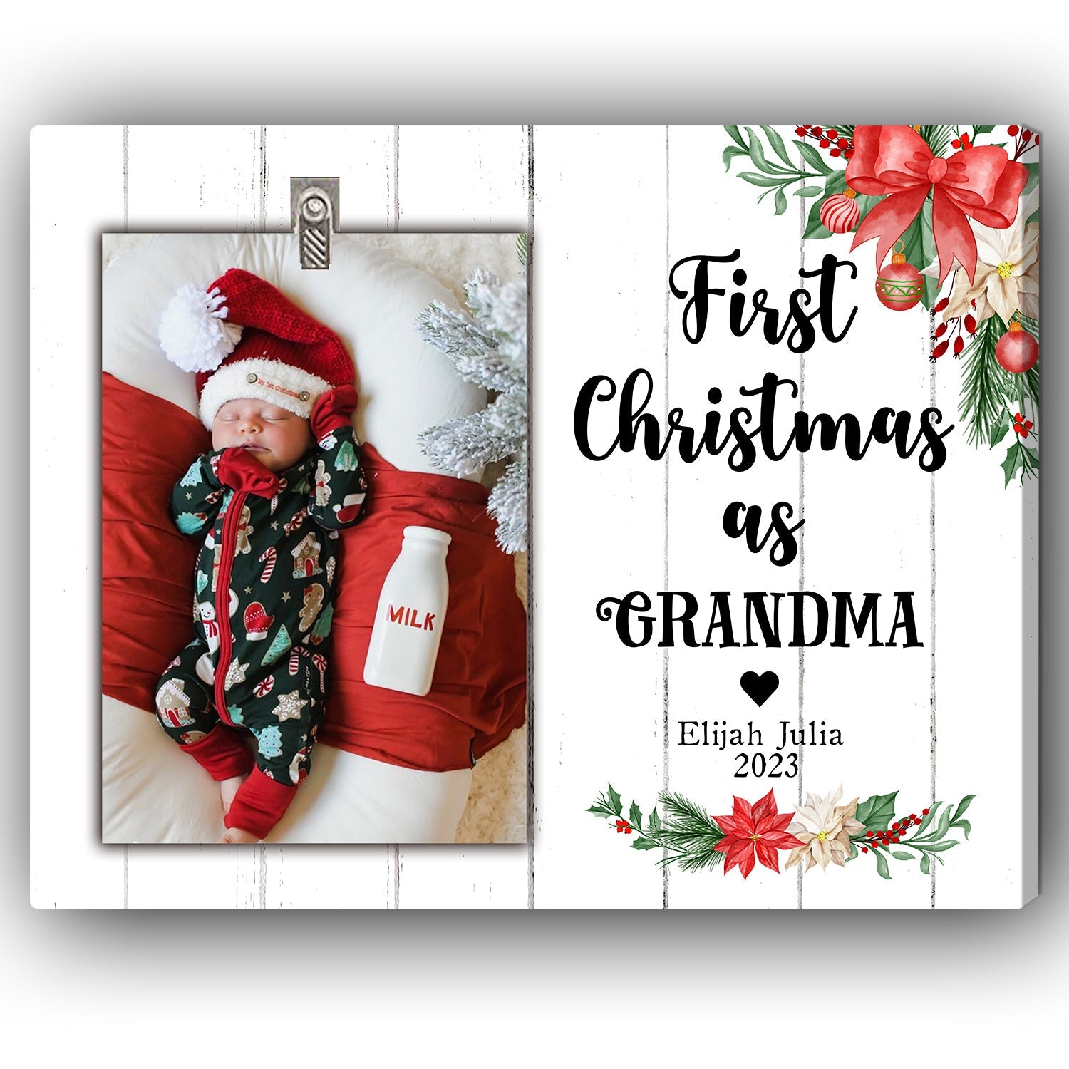 Merry Christmas Grandma & Grandpa - Personalized First Christmas gift – My  Mindful Gifts