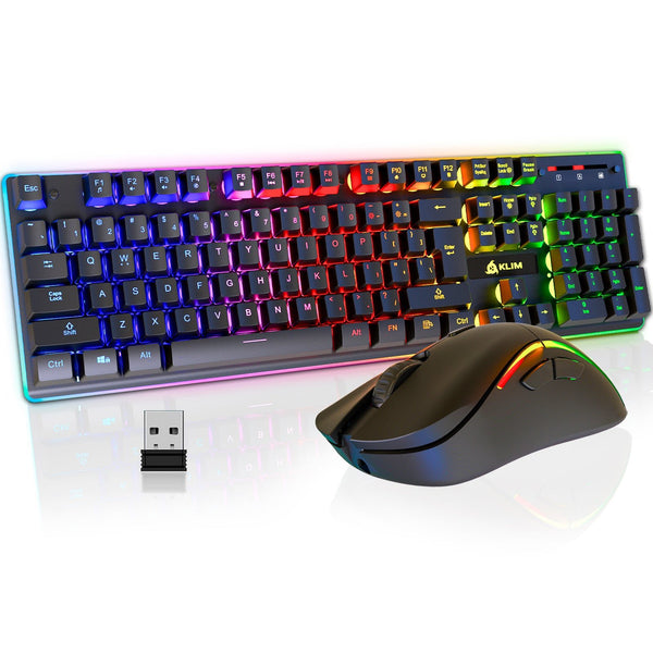 KLIM Blaze & Chroma - Nouveauté 2024 - Pack Clavier Souris Gamer