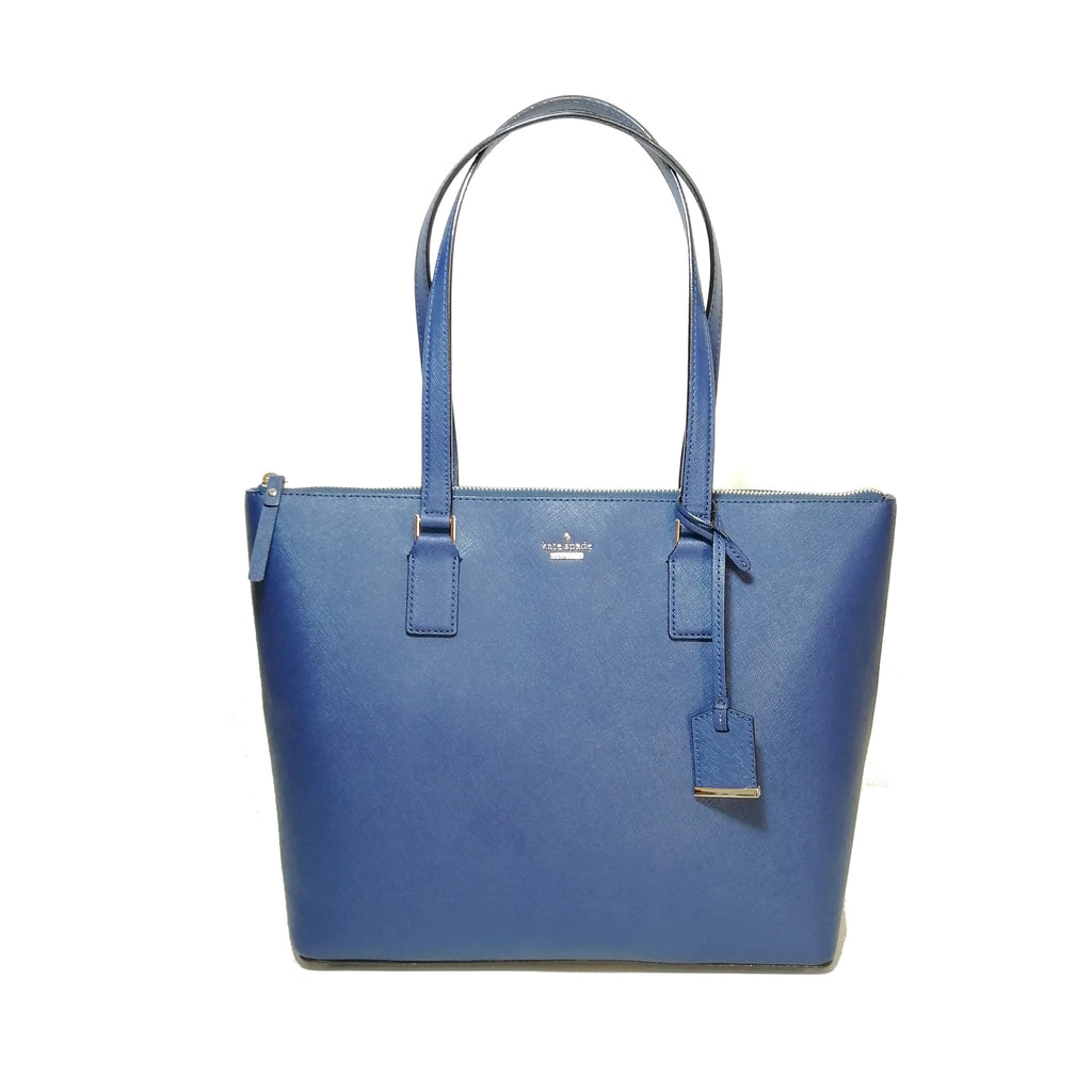 Kate Spade Navy Blue Textured Leather Shoulder Bag | Like New ...
