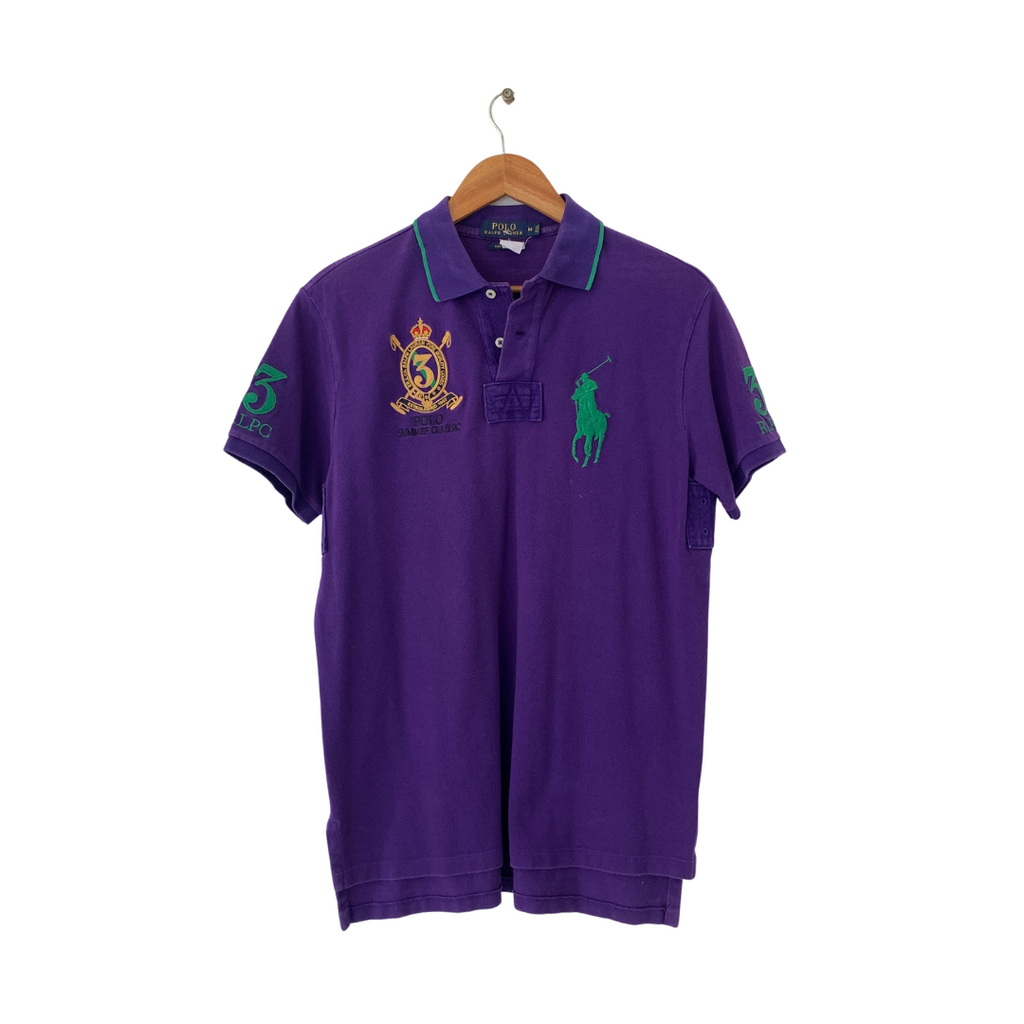Ralph Lauren Men's Purple Polo Shirt | Pre Loved | | Secret Stash