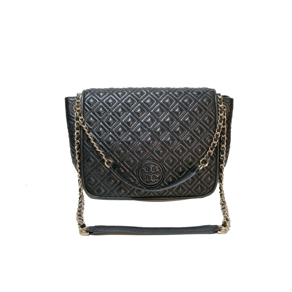 Tory Burch Marion Black Flap Bag | Gently Used | | Secret Stash