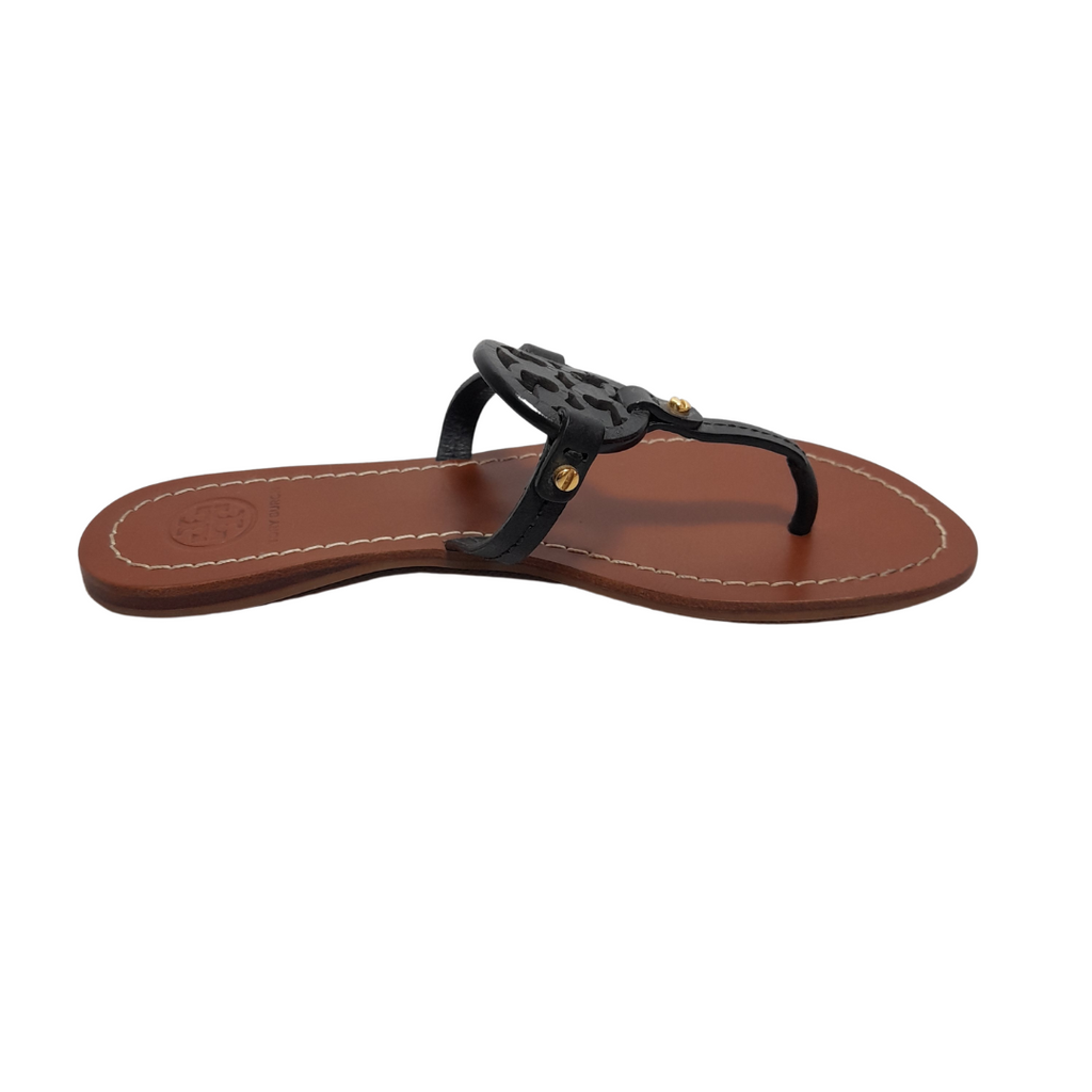 Tory Burch Black Leather Gabriel Thong Sandals | Gently Used | | Secret  Stash