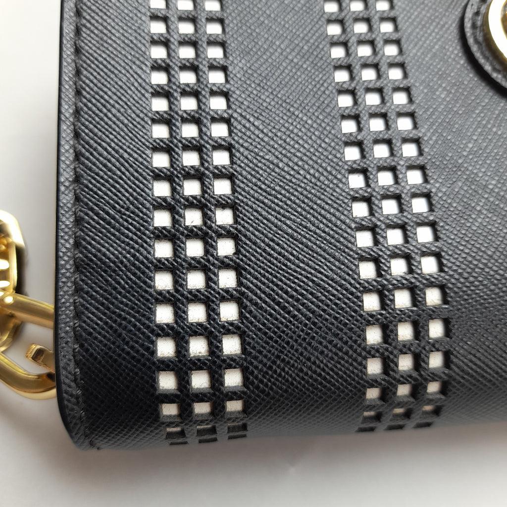 Tory Burch Black 'Robinson' Perforated Crossbody Bag | Gently Used | |  Secret Stash