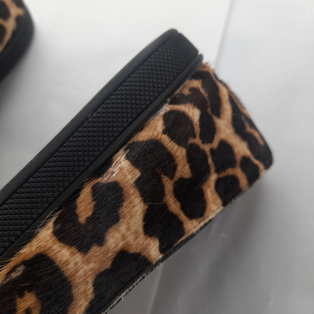 Michael Kors Cheetah Print & Black Leather Ballet Flats | Pre Loved | |  Secret Stash