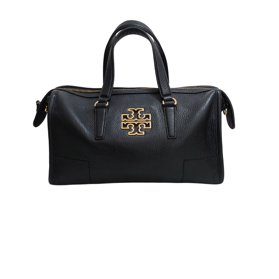 Tory Burch Black Pebbled Leather Convertible Tote Bag | Gently Used | |  Secret Stash