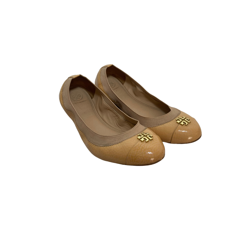 Tory Burch Beige 'Jolie' Ballet Flats | Pre Loved | | Secret Stash