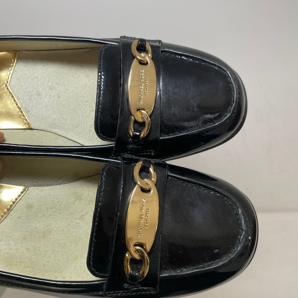 Michael Kors Black Patent Leather 'Lainey' Loafers | Pre Loved | | Secret  Stash